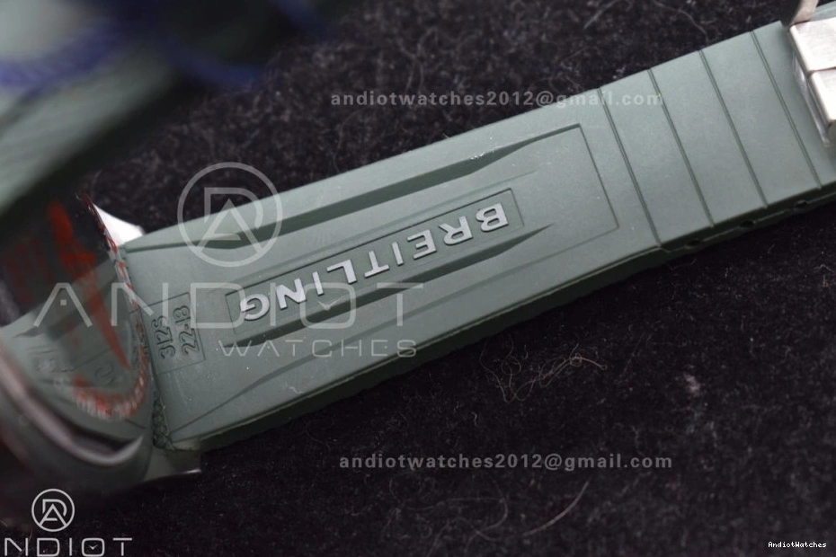 Rubber SuperOcean BLSF FashionForward 1:1 Automatic Orange 42 on Green Strap SS A 1164 Best Edition Dial 1226